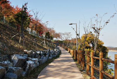 보문호반 산책로