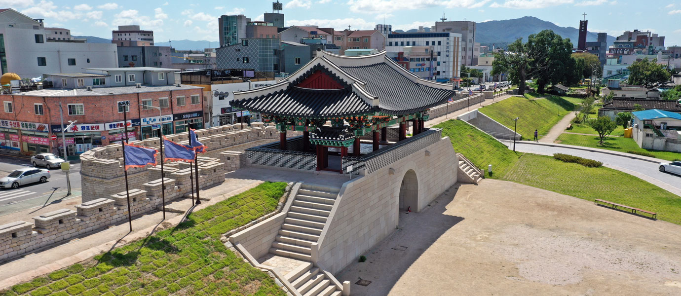 경주읍성 항공사진