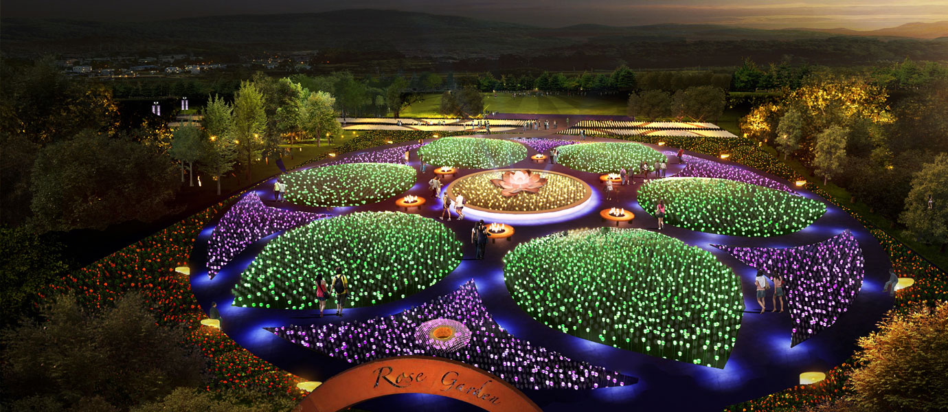 황성공원 LED장미정원 ‘빛누리정원’ 조감도