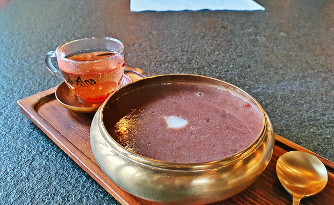 경주 팥요리 ‘아사카페의 단팥죽’ 