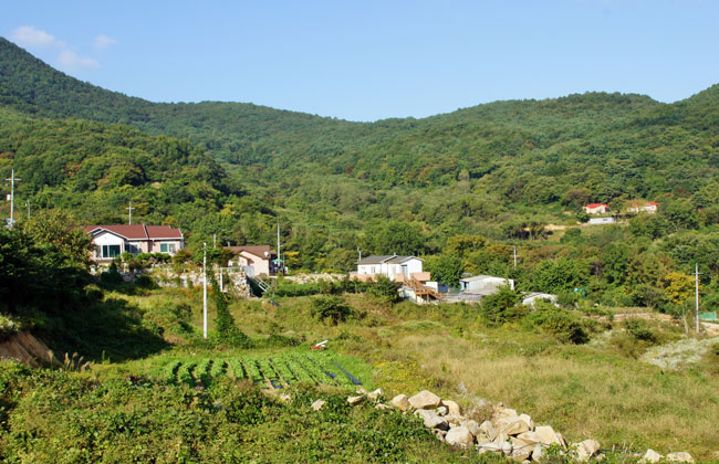 다봉마을 전경