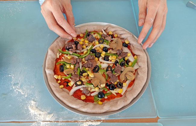 피자체험 완성 사진