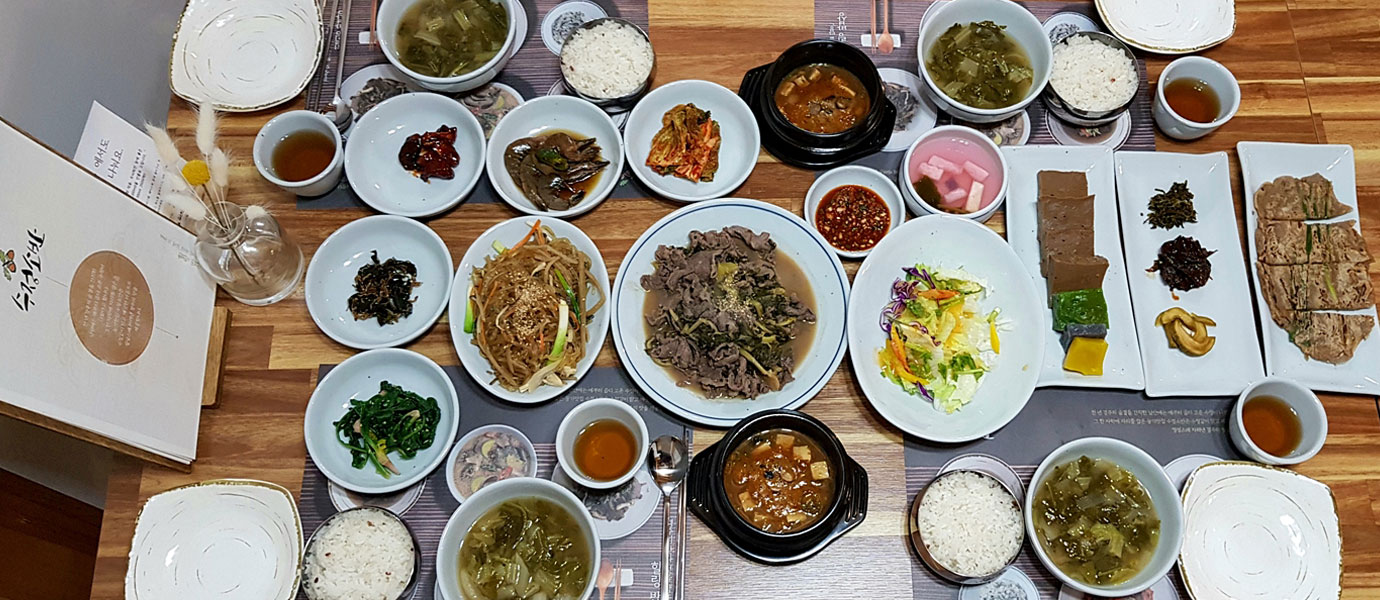 농가맛집 수정소반의 상차림