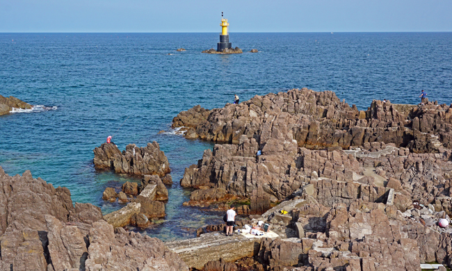 송대말등대 앞바다 항공사진