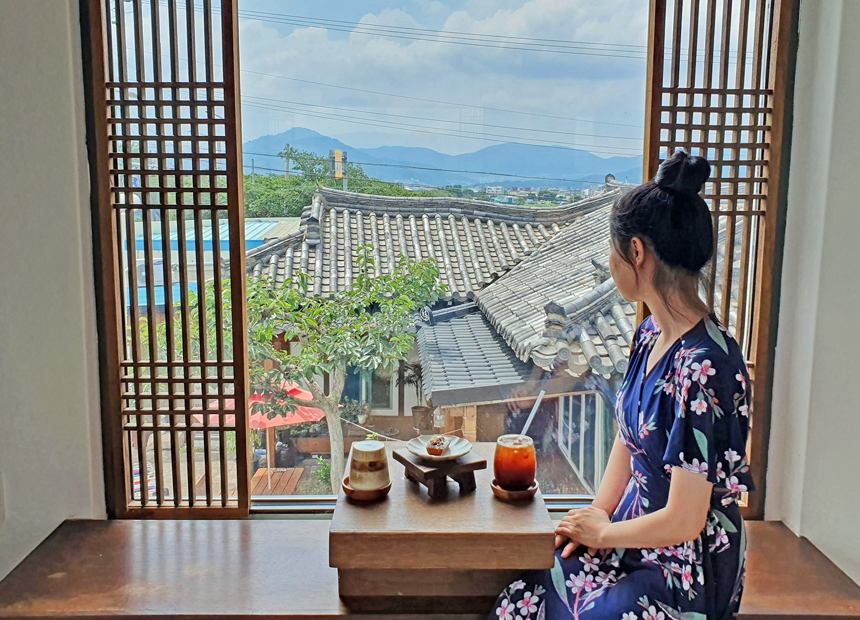 경주 한옥 뷰 카페_다과와