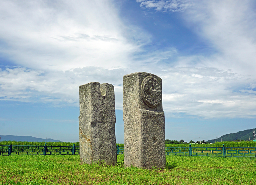 보문사지 연화문 당간지주