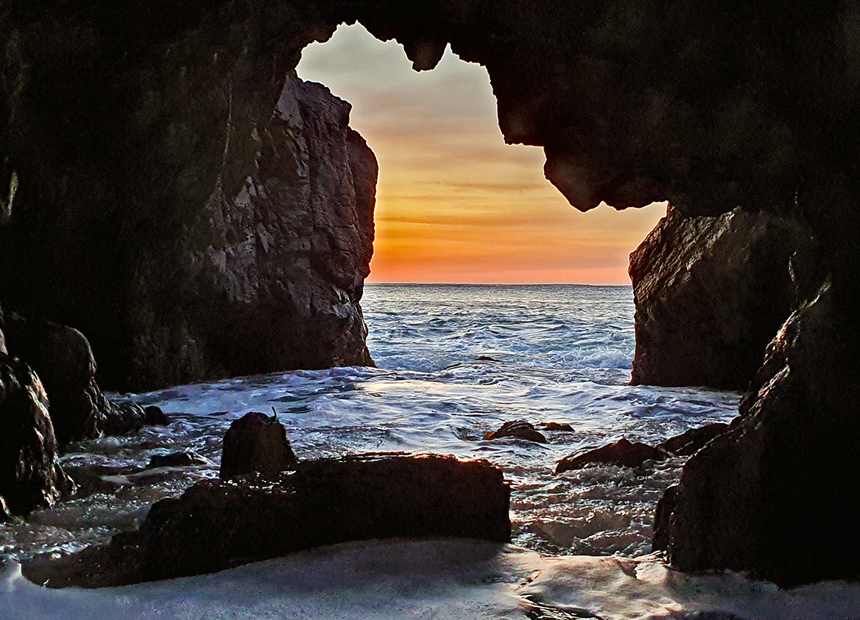 전촌 용굴 일출