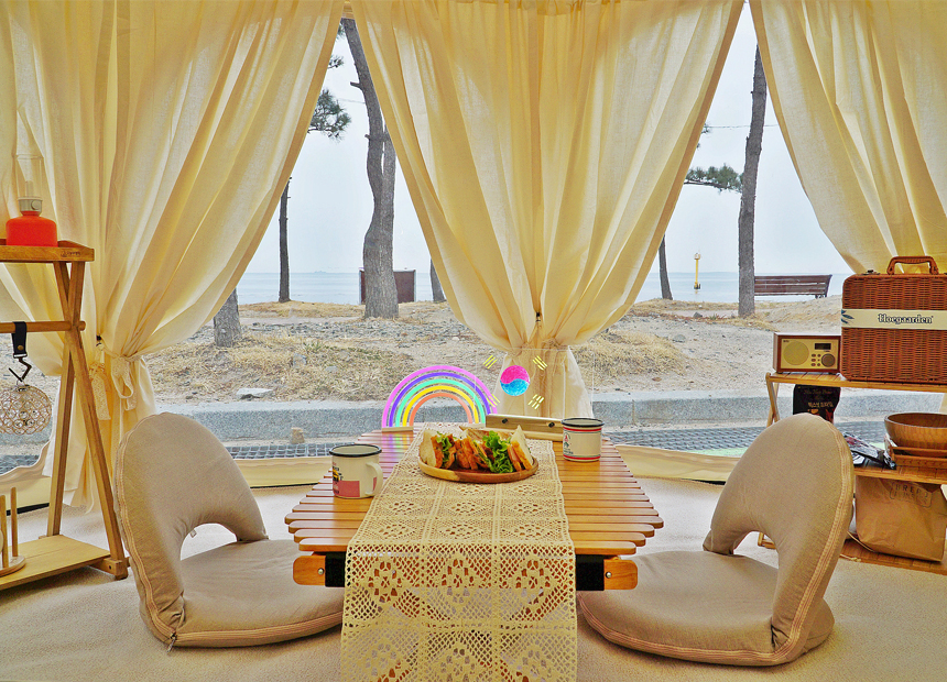 나정 고운모래해변 오토캠핑장