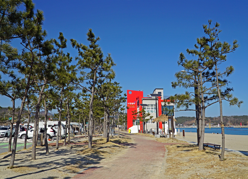 나정 고운모래해변 주변 경관