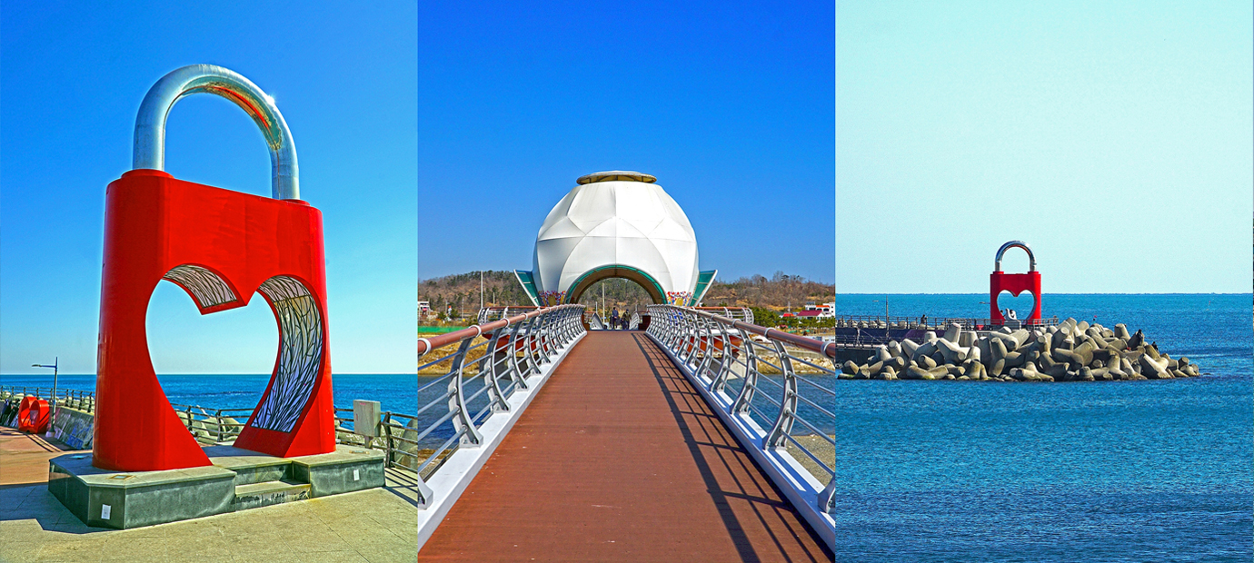 경주 해파랑길 10코스_하서항 사랑의 자물쇠