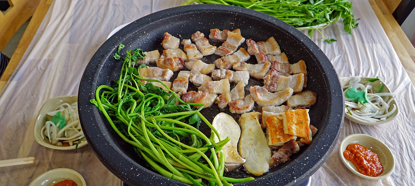 경주 제철 미나리_양동식당