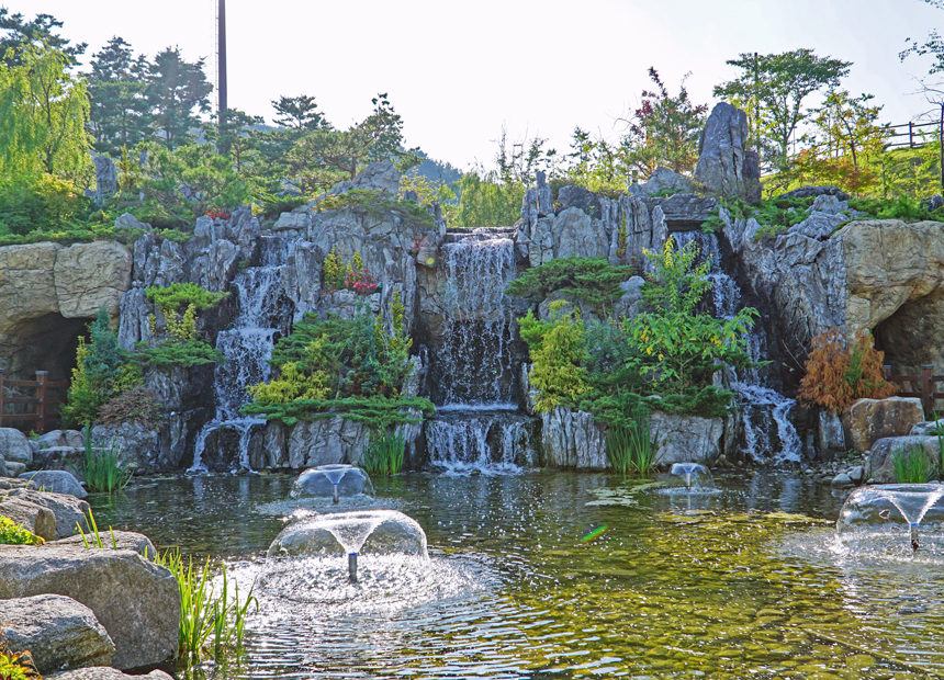 수의지 폭포 전경