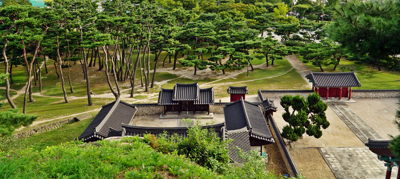 경주 표암 유적에서 내려다 본 경주 시가지