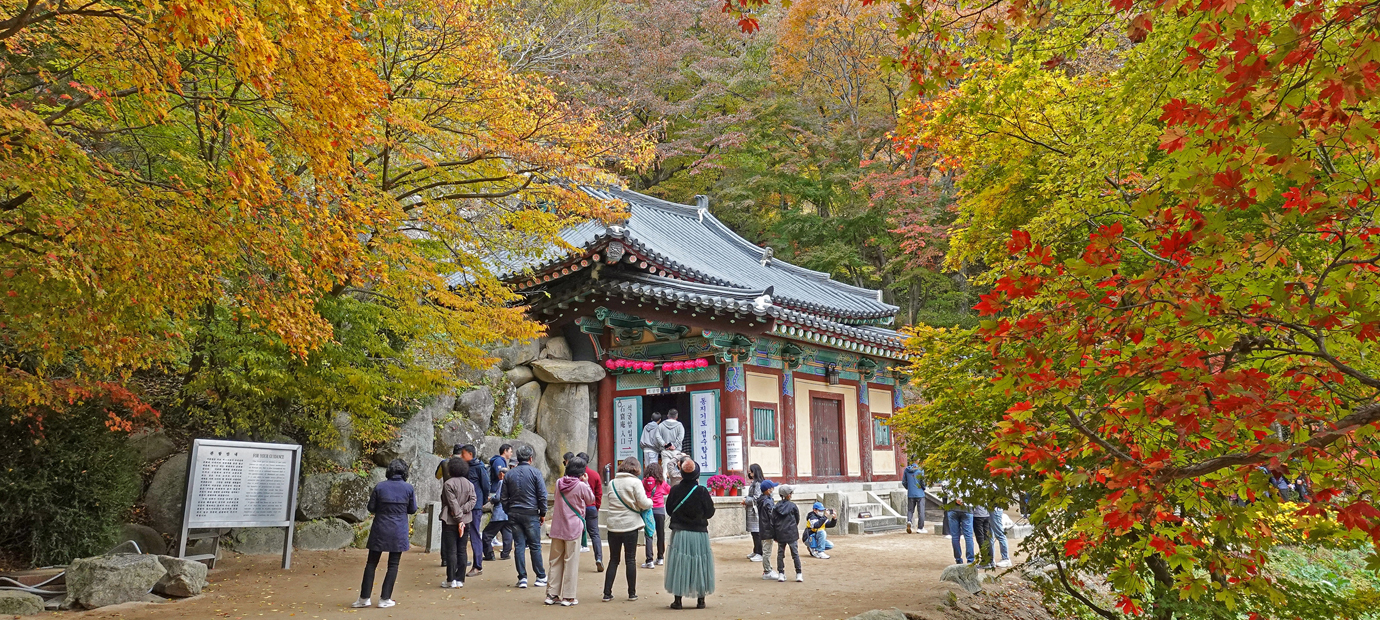 석굴암 석굴의 가을