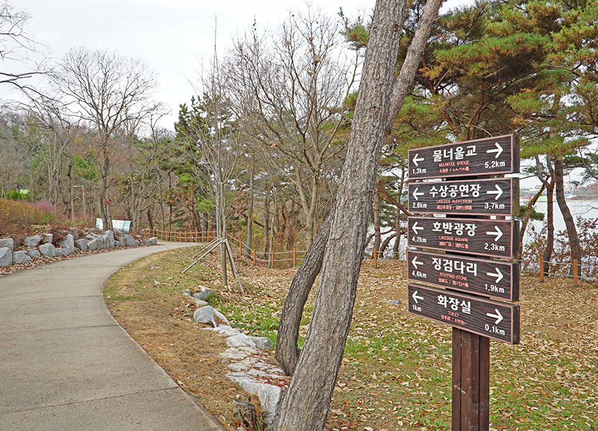 보문호반길 산책로