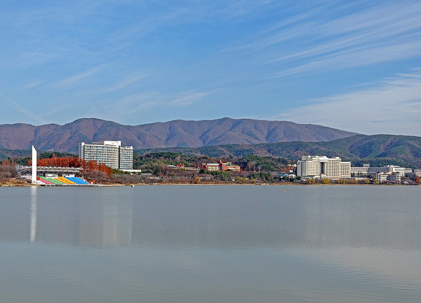 보문호반길 전망