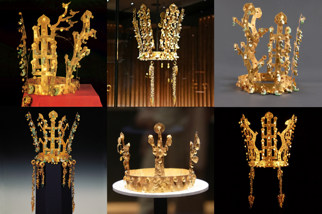 신라금관 6점 (일부 출처 국가유산청)