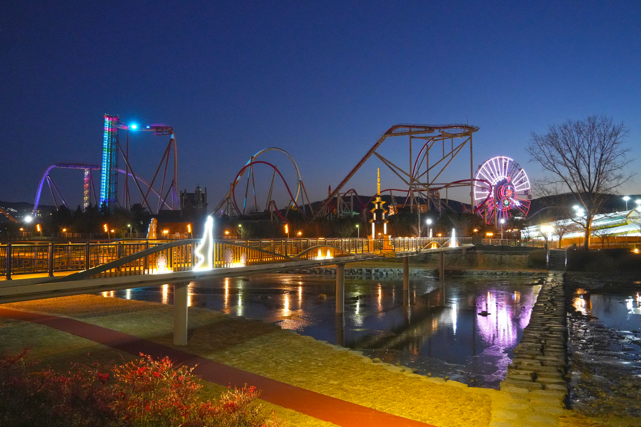 보문호 사랑교의 밤