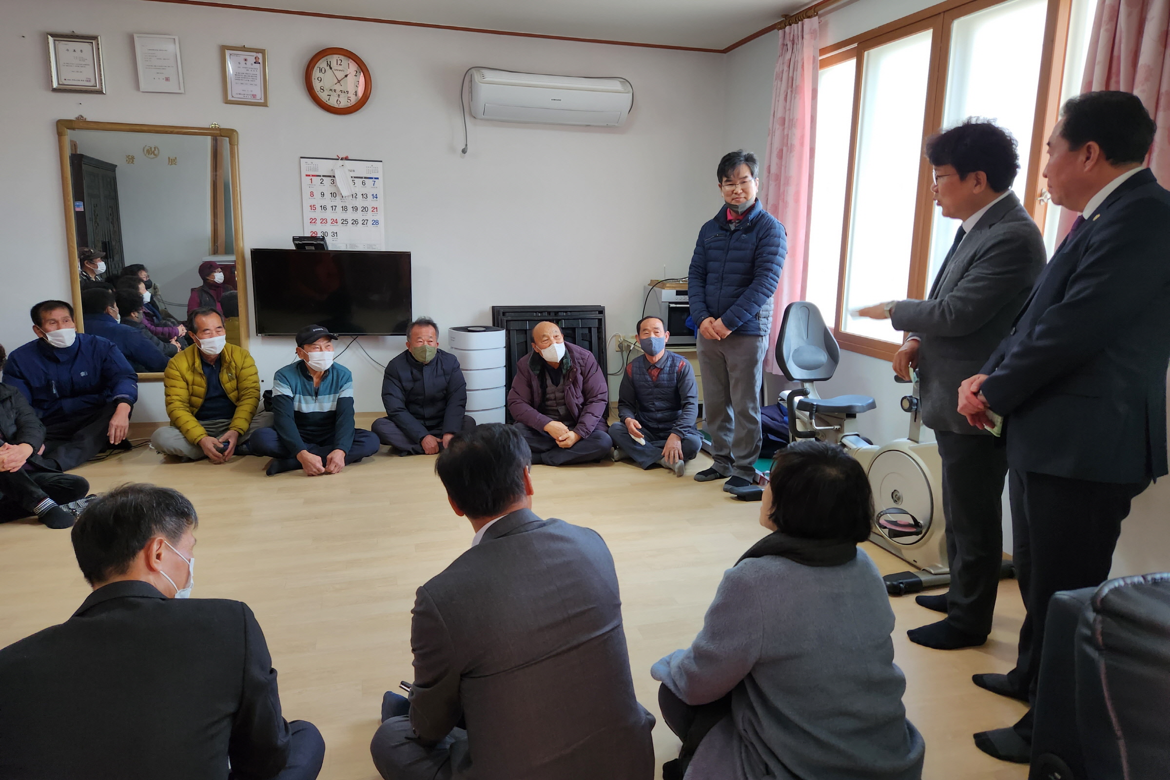 보덕동장, 경로당 방문 ‘새해 안부인사’