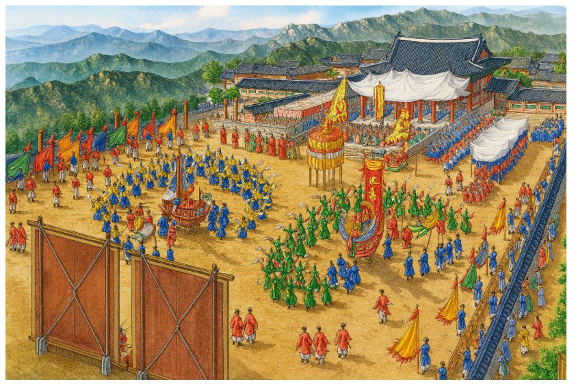 세계유산축전 경주역사유적지구 신라팔관회 리플릿 사진