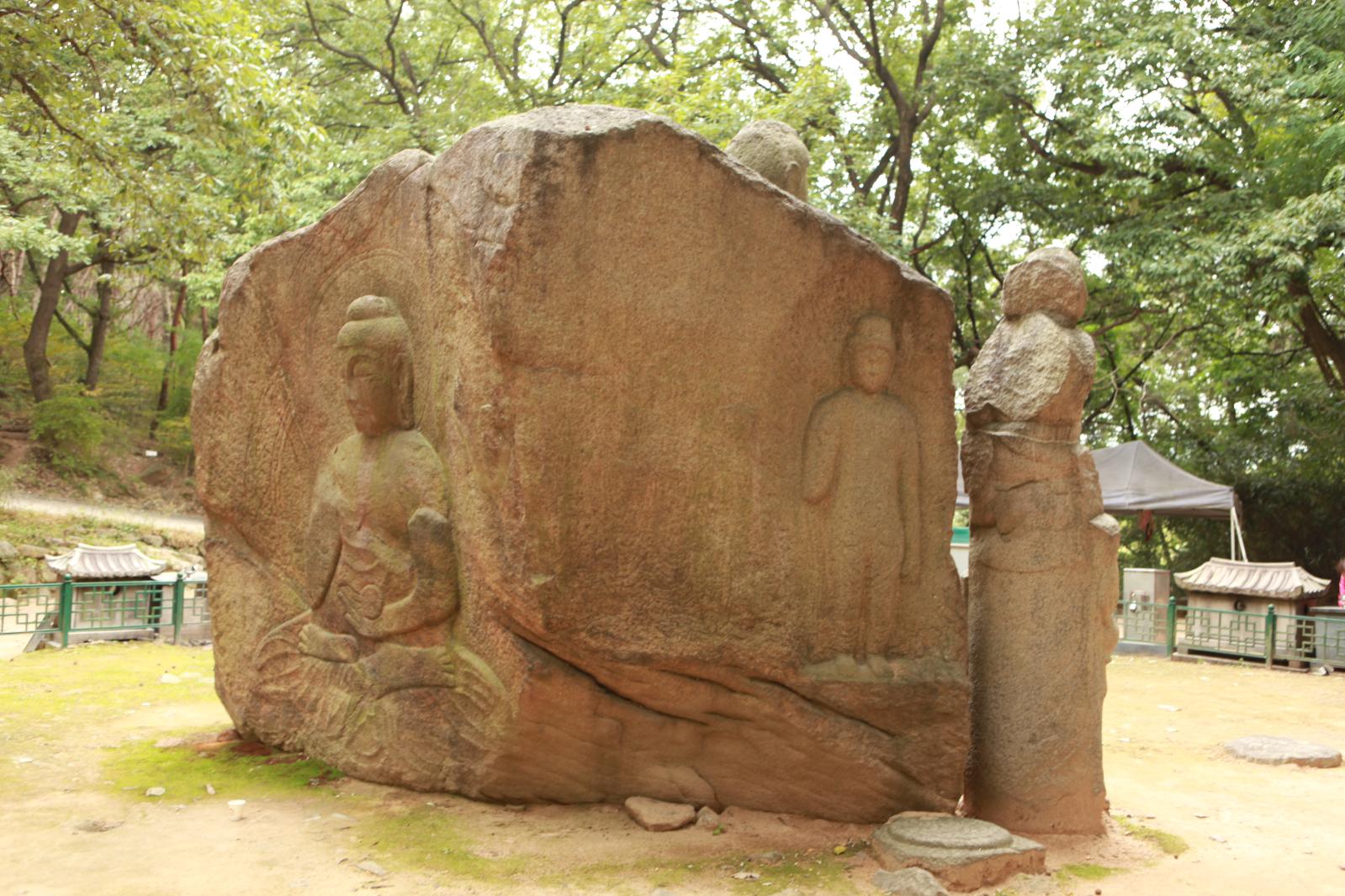 경주굴불사지석조사면불상4