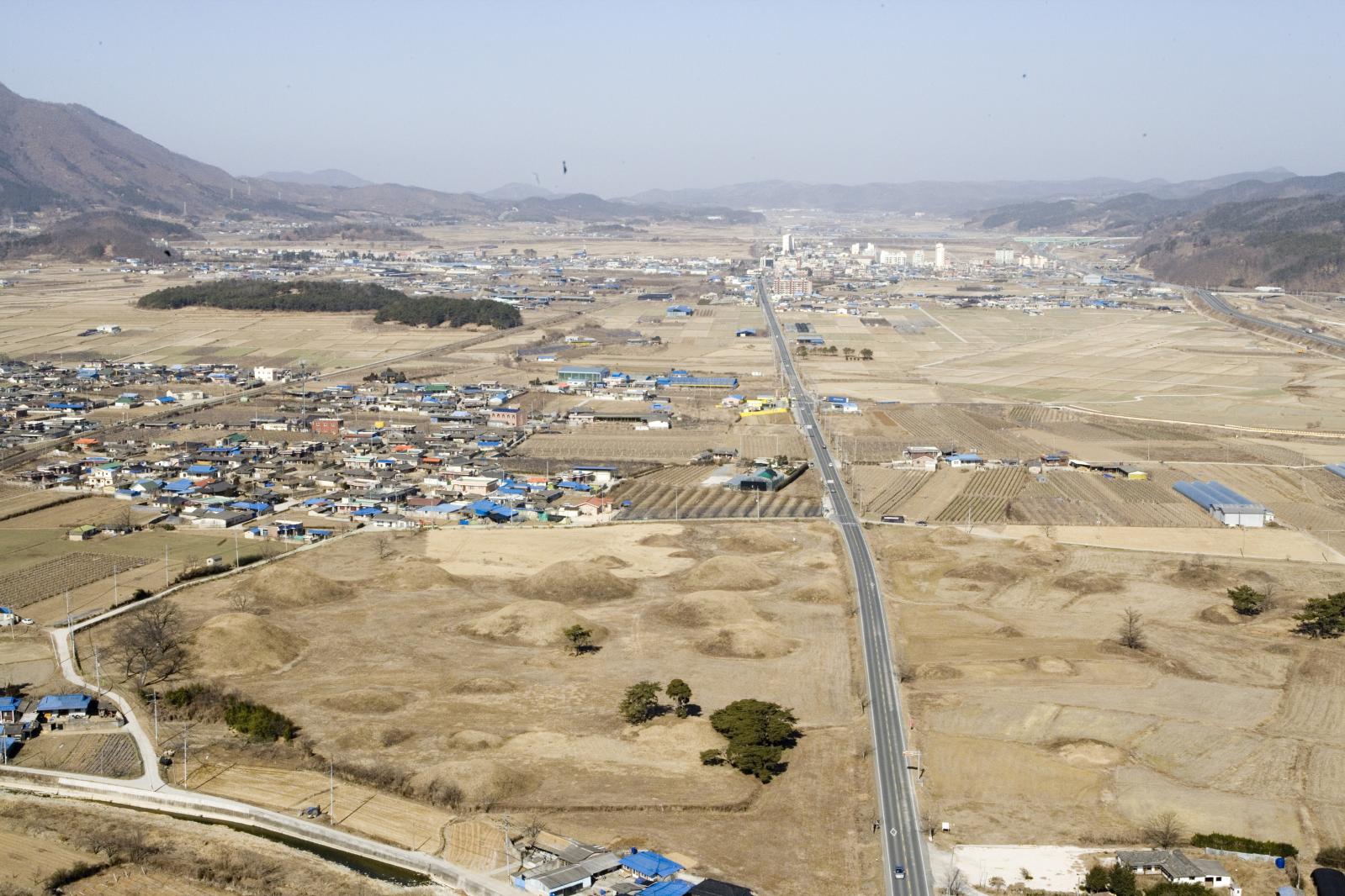 금척리고분 항공사진2