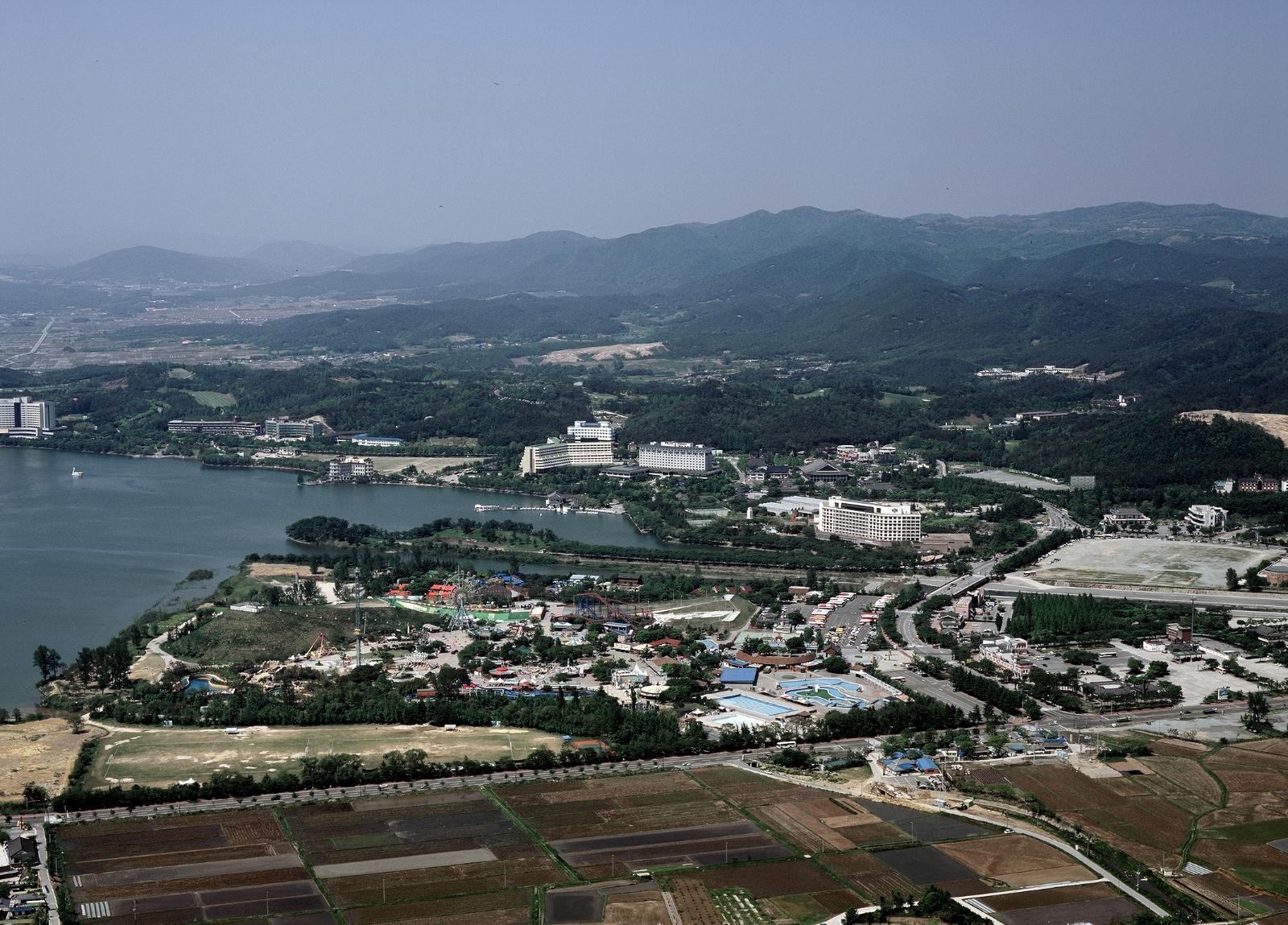 보문단지전경항공사진2