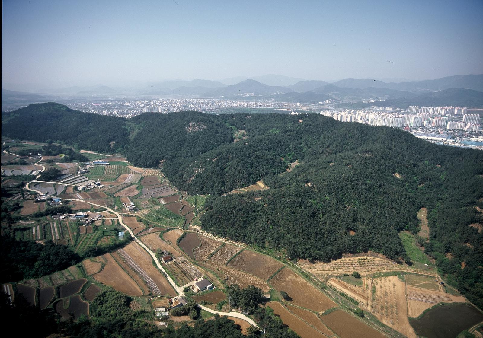소금강산항공사진