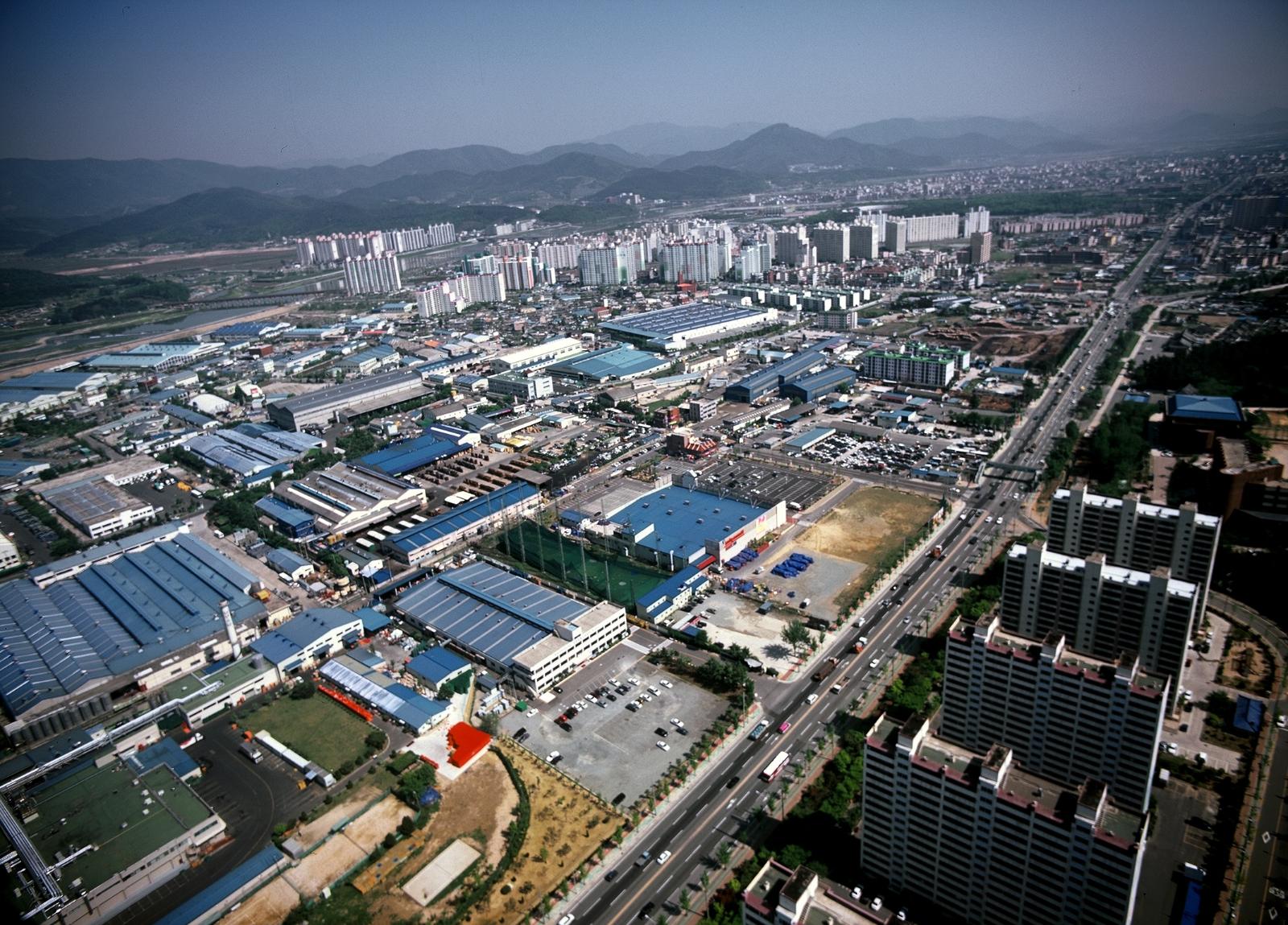 용강공단항공사진
