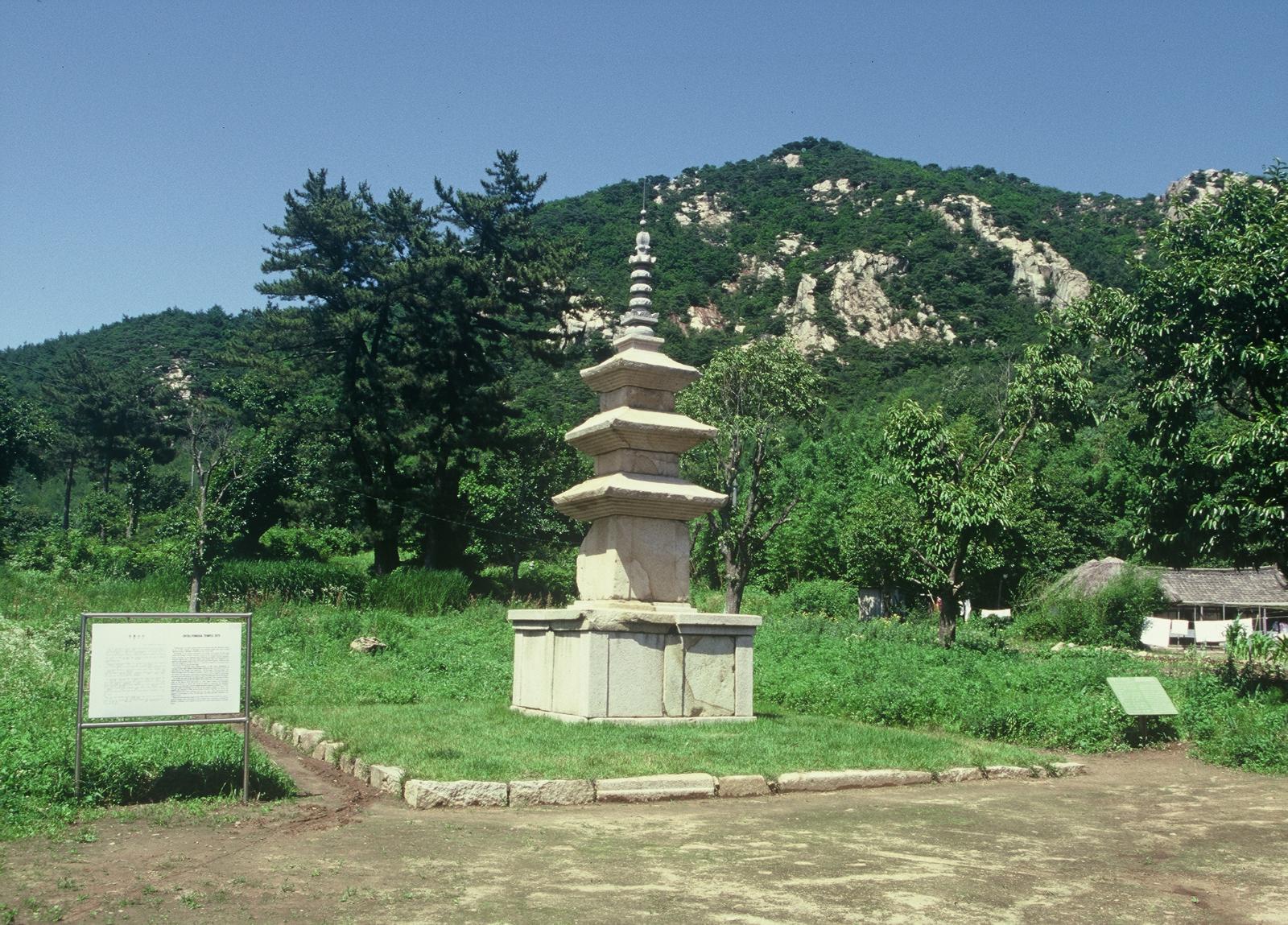 천룡사지삼층석탑