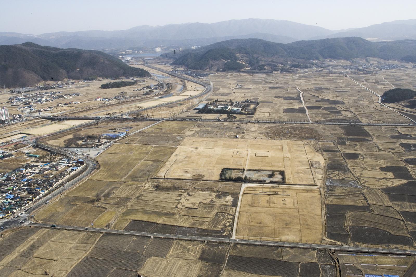 황룡사지 항공사진5
